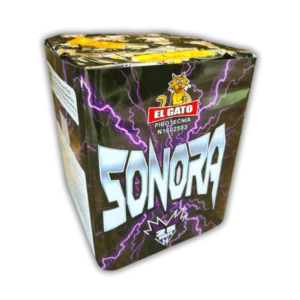 El Gato Sonora – 25 Schuss Salut-Batterie, 30 mm Kaliber, extrem laut, Kategorie F3