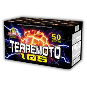 Batterie El Gato Salut 50 Schuss 20mm Kaliber F2 Feuerwerksbatterie extrem laut