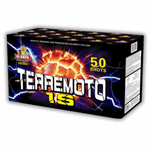 El Gato Batterie Salut 50 Schuss 20mm Kaliber F2 Feuerwerksbatterie extrem laut