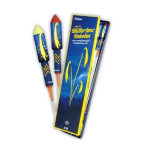 Funke Blättertanz Raketen – Set mit 10 Schüttraketen, Goldschweif-Aufstieg, Goldwasserfall + Falling Leaves in fünf Farben.