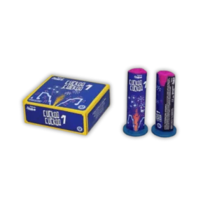 Funke Cucko Cucko 1 – Set mit 4 Cuckoo-Fontänen, 5-Stufen-Effekte (Gold/Silber, Blausterne, Rotblinker, Funkencracker, Silberpfeifen).