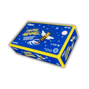 Funke Funken Hummeln F1 – dreifarbige Bodenkreisel mit Titanfunken und Silberknister-Finale, 6 Stück Packung