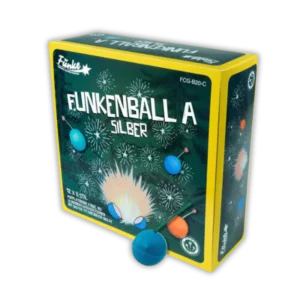 Funke Funkenball A Silber – Crackling-Ball mit heller Silberfunken-Wolke, hochwertige Verarbeitung, 6 Stück je Packung.