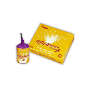 Funke Knisterfeuer Kaliber B – Feuerwerks-Fontäne mit ca. 60 s Silberknister-Effekt, langbrennend.