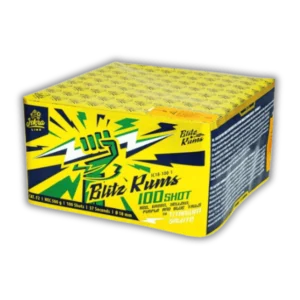Batterie Iskra Blitz Rums 100 von Funke Feuerwerksbatterie 100 Schuss Salut mit 37 Sekunden Brenndauer