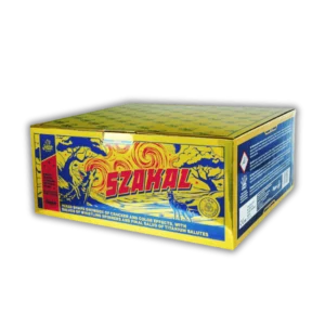 Iskra Szakal IC20-99-2 – 51-Schuss-Verbundfeuerwerk im Kaliber 20 mm mit Crackling-, Whistling- und Chrysanthemen-Effekten sowie Titansalut-Finale