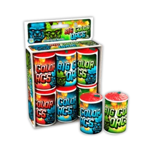 Lesli Big Color Orcs – XXL-Fontäne mit brachialem Crackling und kräftigem Farbeffekt.