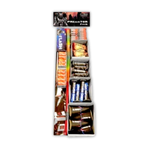 Lesli Predator Pack – Jugendfeuerwerk-Sortiment, ca. 70 Teile, >310 g NEM, mit Fontänen, Vulkanen, Handfackeln & Wirbeln.