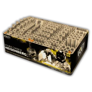 Volt Heisenberg – 236-Schuss-Verbundfeuerwerk im Kaliber 25/30 mm mit Goldkronen, Brokat, Blinkern, Crackling und XXL-Finale