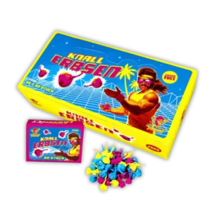 Albert Knallerbsen F1 – Beliebter Ganzjahresartikel mit knallbunten Knallerbsen für unkomplizierten Knallspaß.