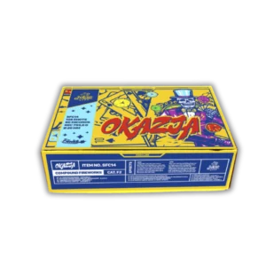 Iskra Okazja F2 Verbund – 128 Schuss, 90s Dauer, 20mm Kaliber, Z-Shape mit Brocade Crown, Gold Willow, Crackling und Blue Peony