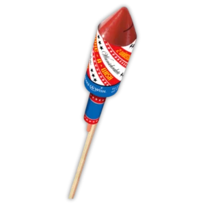 Lesli Wunschrakete XL F2 – Silvester-Rakete mit besonders lauter Lautstärke und beigefügtem Wunschzettel für das Neujahrs-Zeremoniell.