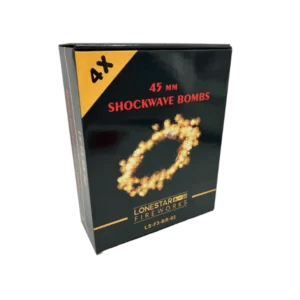 Lonestar Shockwave F3 Bombenrohre – 4er Set (45 mm) kräftige Single Shots mit wuchtiger Zerlegung