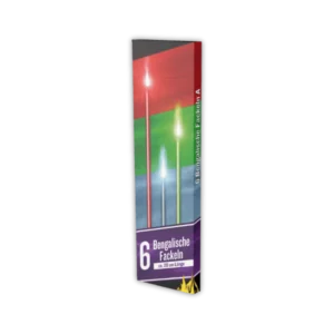 Nico Bengalische Fackeln A – Set mit blau, rot oder grün leuchtenden, hellen Flammen für effektvolle Beleuchtung