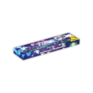 Nico Glitzerregen F1 – 4 Handfontänen mit roter Flamme, Titan-Blüten und weißen, blinkenden Glitzersternen ohne Knall