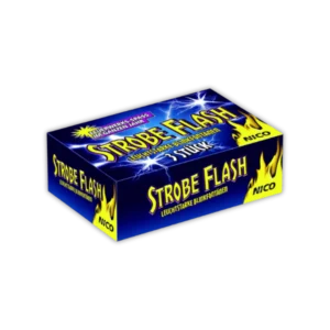 Nico Strobe Flash F1 – 3 gleißend helle Silber-Fontänen (25s Effektdauer) mit Crackling-Effekt, ganzjährig zündbar