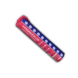 Pyroweb Pyrorauch L55 Rosé (T1) mit 60 Sekunden Brenndauer, 13 g NEM und sehr dichter, starker Rauchentwicklung.