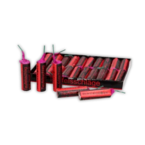 Pyroweb Teufelschlag – Böller mit lautem Schwarzpulverknall, zuverlässiger Visco-Zündschnur und intensivem roten Vorbrenner.