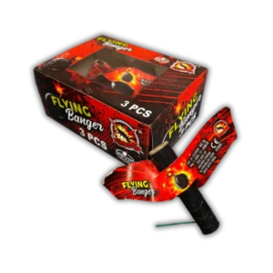 SR Pyro Flying Banger 3er-Pack, aufsteigender Wirbel (Vogel) mit schrillem Heulton und lautem Knall-Effekt (F2).