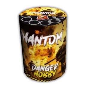 SR Pyro Danger Hobby Phantom 9 Schuss F3-Batterie (38 mm Kaliber) mit 358g NEM und extrem starkem Zerleger.