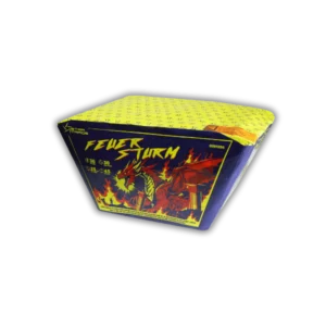 Startrade Feuersturm Batterie mit Goldschweif-Aufstieg, Goldweiden Buketts und farbigen Blinkersternen.