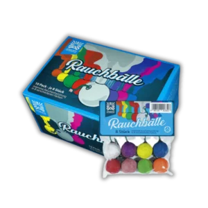 Argento Rauchbälle T1 (8er Beutel) mit intensiver Rauchentwicklung in 8 Farben (Rot, Blau, Gelb, Orange, Grün, Violett, Weiß, Pink).