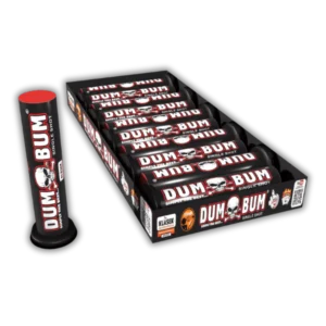 Dum Bum Single Shot 20mm F2 Salut (10er Pack) mit Blinker-Feuertopf und satten Knall.