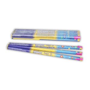 Funke Römisches Licht 10 Schuss F2 (10er Pack, 10mm) mit 5-farbigen Leuchtkugeln (Violett, Gelb, Blau, Grün, Rot) und guter Steighöhe.