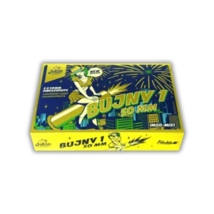 Iskra Bujny 1 F3-Bombenrohr [Batch 2025] (50mm Kaliber) mit Titangoldweiden, Corolla, Brokatkronen und farbigen Blinksternen.