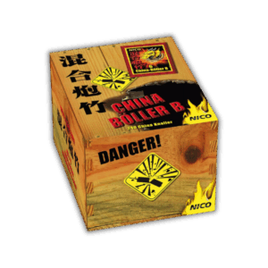 Nico China Böller B (240er Schinken, 108g NEM) mit kräftigem, sattem Oldschool-Knall.