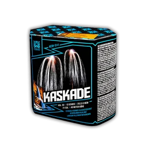 Argento Kaskade 13 Schuss Feuerwerksbatterie, 30mm Kaliber mit Schütteffekt und edlem Weißregen.