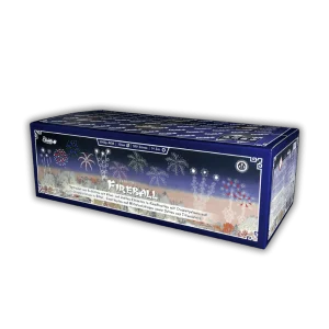 Funke Fireball 200 Schuss Verbundfeuerwerk XXL, 5kg NEM, 31kg Gesamtgewicht, Profi-Verbund im 30mm Kaliber.