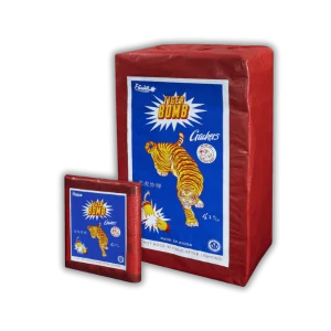 Funke China Böller B ganzer Schinken, 240 Stück traditionelle Knallkörper mit grauer Lunte.