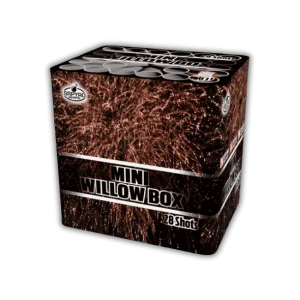 SR Pyro Mini Willow Box, 28-Schuss F2-Batterie mit maximalem 30mm Kaliber.